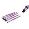 DreamCut 5-Piece Precision Travel Brush Set - Angled Eye Shadow,