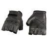 Interstate Leather Men's Basic Fingerless Gloves (Black, Medium)
