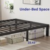 Neslime 12 Inch High Platform Queen Bed Frame No Box