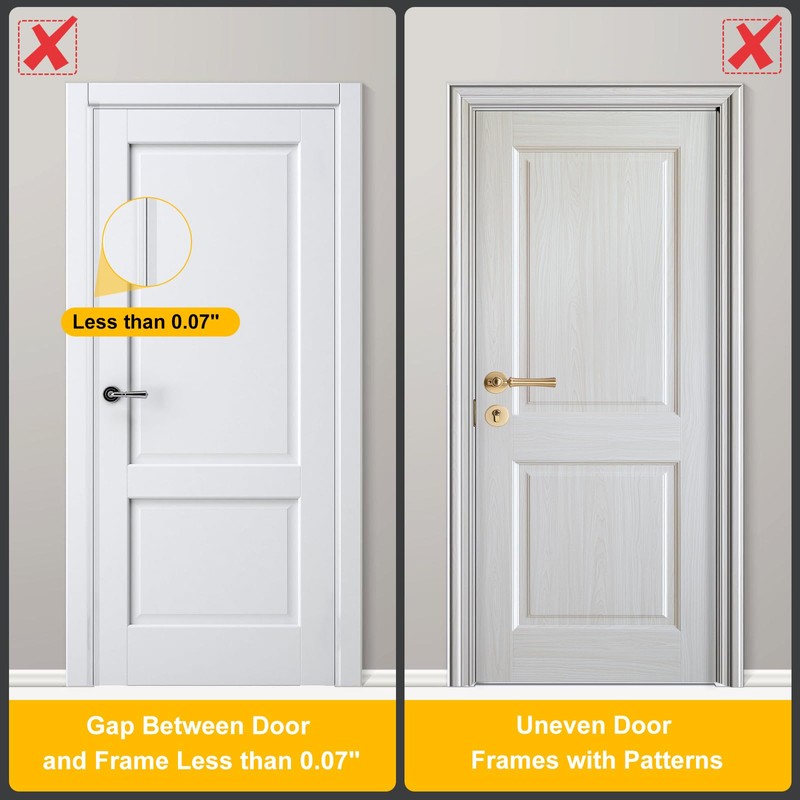 4 Pack Home Security Door Lock Withstand 800 lbs for