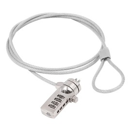 ANCLLO Laptop Lock, Security Notebook Computer Cable Lock, 4 Digit Password Protection for Business Office and Home - 1.2m