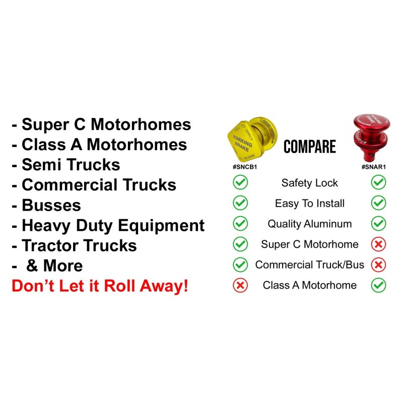 Stop Knob Safety Air Brake Knob & Lock for Class
