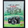 CafePress Life is Like A Camera/Sculpted Art Ornament Round 4"