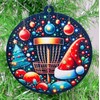 Generic Disc Golf Santa Claus Holiday Ornament