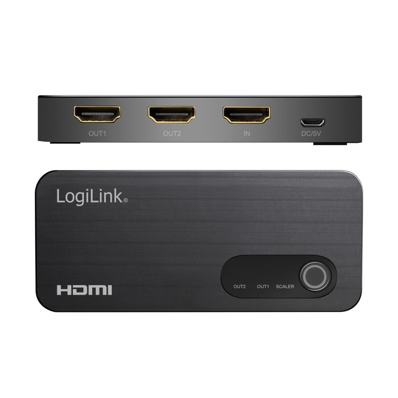 LogiLink HDMI Splitter 1 x 2 Port Distributes 1 HDMI