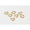 Set 50 Stainless Steel Gold Plated 5mm Split Jump Rings