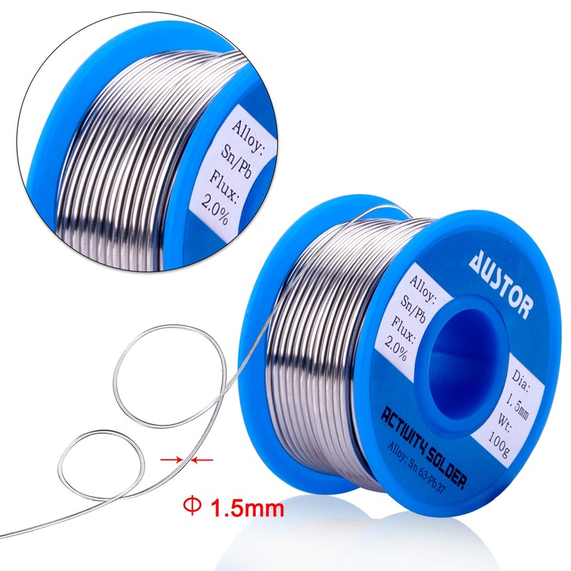 AUSTOR 63-37 Tin Lead Rosin Core Solder Wire for Electrical