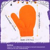 Toddler Winter Kids Mittens Purple Soft Knitted Gloves Warm Thick