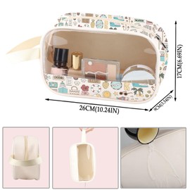 Kosmetiktasche mit Griff, Motiv: "Life is Better On A Cruise", PU-Leder, Kosmetiktasche mit Griff, Geschenk für den Sommer und Urlaub, Cruise PU, Nein