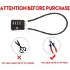 RESET-204(1 Pack) 4 Digit Combination Padlock with 20 in (50