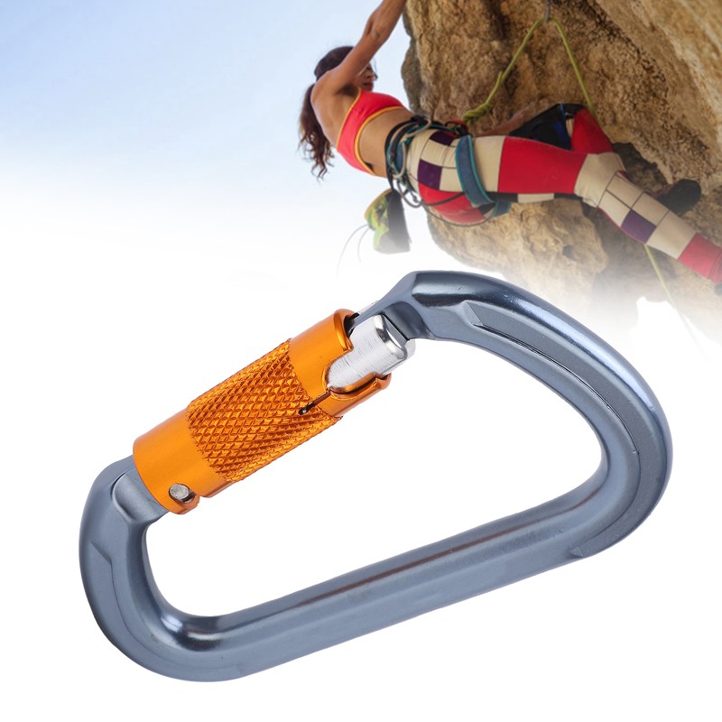 Climbing Carabiner NonSlip Heavy Duty Durable Carabiner Clip Climbing for
