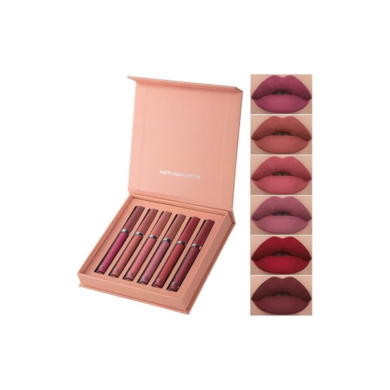 Batín de labios líquido de larga duración mate conjunto de