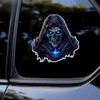 OTGETN Grim Reaper and Nun Cross Vinyl Decal 5.51"x5.51" 2Pack,