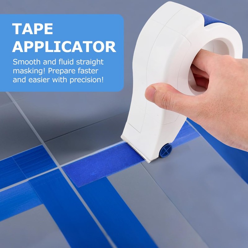 QKDS Masking Paint Tape Dispenser, Portable Paint Tape Applicator for