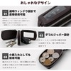 [KABANTiFY] キーケース スマートキーケース キーホルダー カラビナ付き 2個収納 本革 コンパクト ダブルファスナー クリア窓