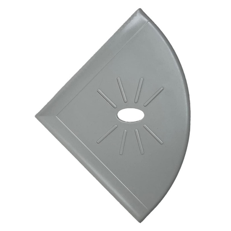 Tenedos Resin Decor 8 Inches Corner Shower Shelf – Light