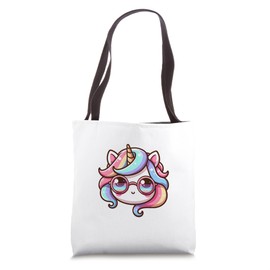 Awesome Rainbow Sunglasses Horse & Horn Cute Pony Tote Bag