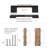 TUNNY 10 Pack Classic Cabinet Handles-3"/76mm Screw Spacing Matte Black