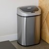 NINE_STARS Infrared Motion Sensor Trash Can 21 Gal. with Auto-Open