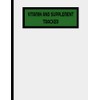  VITAMIN and SUPPLEMENT TRACKER with a Dark Green Cover