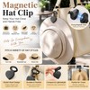 Securely Holds Hats in Place,Silicone Magnetic Hat Clip, Magnet Hat