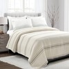 Lush Decor Comforter Farmhouse Stripe, King, Gray