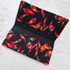 Checkbook Cover - Billfold Wallet - Red Chili Pepper Fabric