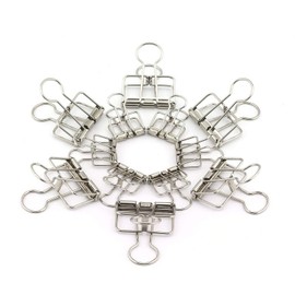 RuiLing 40-Pack Multi-purpose Metal Wire Binder Clip Set,20pcs 2.25 Inch & 20pcs 1.57...