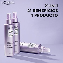 L’Oréal Paris Tratamiento con almendra y almizcle Ever Pure 21 in 1, tiene 21 beneficios en un producto, para todo tipo de pelo teñido, sin Sulfatos, 200ml