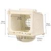 AIMALL Plastic Bird Nesting Box Breeding Hatch House with Observation