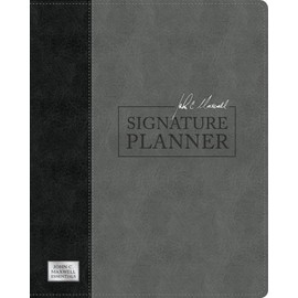 John C. Maxwell Signature Planner (Gray/Black LeatherLuxe®)