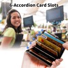 GFRGTFHYT Credit Card Holder, Mini RFID Blocking Metal Card Wallet