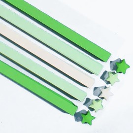 shypeg Origami Stars Papers 540 Sheets Double Sided Origami Stars Paper Solid Lucky Star Origami Strips for Make Wishing Stars DIY Hand Art Crafts Supplies Lucky Star Decoration Patrick's Day(Green)