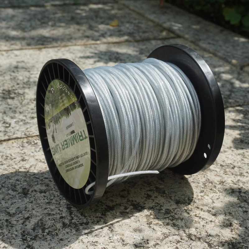 Akuoly Heavy Duty Steel-Core Trimmer Line– 0.095" 196ft Durable Trimmer