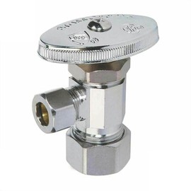 Eopzol 4405472 5/8 Inch Comp x 3/8 Inch Comp Multi Turn Brass Angle Stop Valve Replacement for Thrifco Plumbing