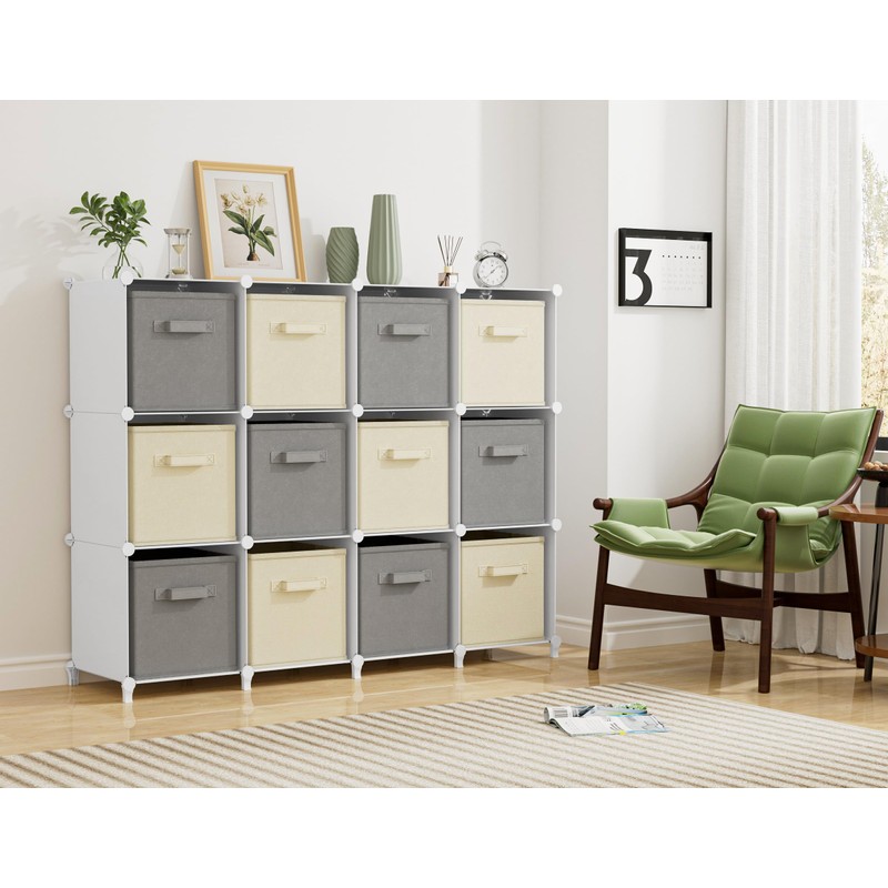 HOMIDEC Closet Organizer, 12-Cube Closet Organizers and Storage, Portable Closet