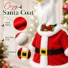 23" Christmas Porch Goose Outfits, Santa Goose Clothes with Bowtie