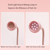 Maizoon Gooseneck Nail Lamp Desktop Rechargeable Battery 36w with 8