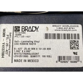 Brady PTL-23-427 labels for TLS2200 new
