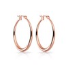 Philip Jones Rose Gold Plated 30mm Hoop Earrings