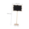 Operitacx 15pcs Mini Chalkboards with Stand Rectangle Blackboard Signs for