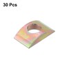 sourcing map 30pcs M10 Half Moon Nuts Washers, Iron Solid