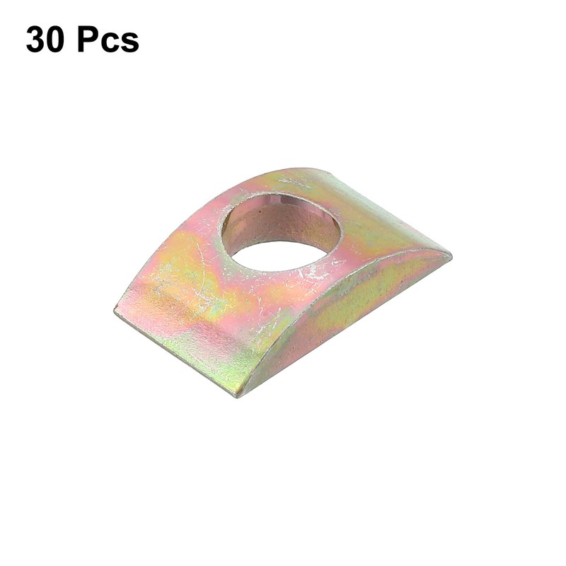 sourcing map 30pcs M10 Half Moon Nuts Washers, Iron Solid