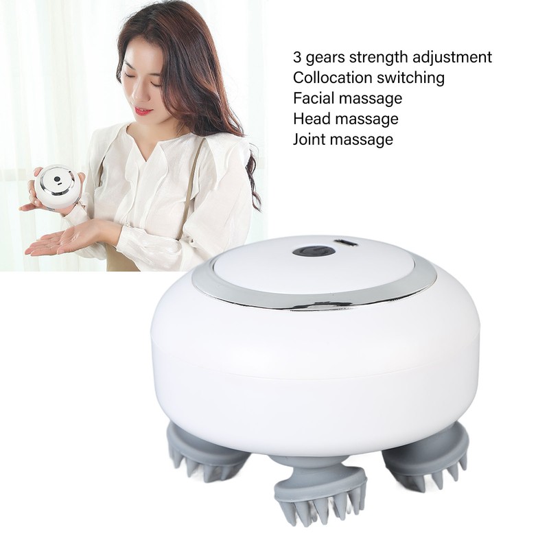 Rechargeable Head Scalp Massager 3 Gears Multifunctional Electronic Scalp Massager