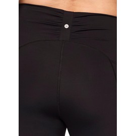 RBX Activewear Women's Plus Size Workout Legging with Pockets, Full Length Legging for Women Ruched High Rise Waistband Quick Drying Squat Proof Yoga Tights Black 3X