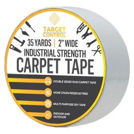 Target Control | 105FT x 2" | Carpet Tape & Rug Tape Hardwood Floor No Damage, Carpet Tape for Area Rugs, Carpet Tape Double Sided, Rug Tape for Carpet, Rug Tape for Tile