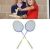 2Pcs Badminton Racket Yellow Light Frame Large Sweet Spot Anti