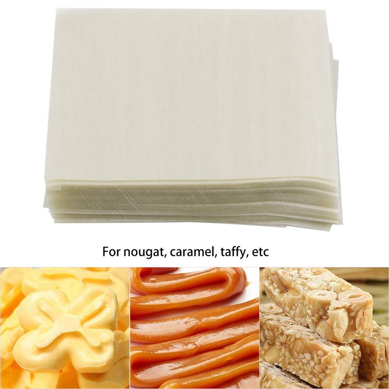 Nimomo Nougat Paper, Pack of 500 Edible Rice Paper, Wafer