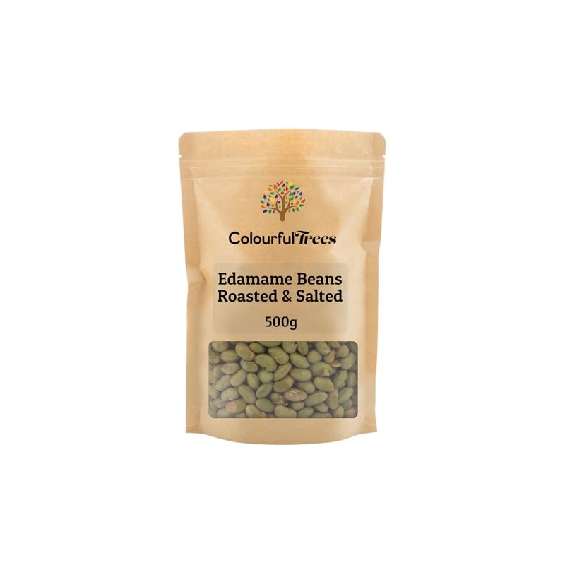 Edamame Beans Roasted & Salted 500g by Colourful Trees