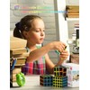 ROXENDA Speed Cube Set, 2X2 3X3 4X4 Pyramid Cube Carbon